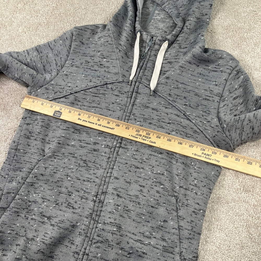 Mammut Chamuera ML Hooded Jacket Womens L Gray Knit Fleece Zip Up 1014-01370 - Picture 6 of 10